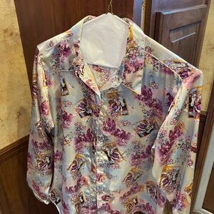 Wrangler Floral Satin Shirt